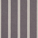 Striped flatweave runner in taupe dark grey 