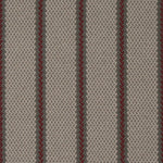 Striped flatweave runner in light grey and brown