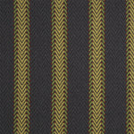 Striped flatweave runner in yellow and black