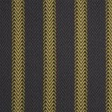 Striped flatweave runner in yellow and black