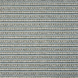 Broadloom carpet with textured stripe in shades of blue and white. 