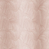 Draped fabric in a textural painted print in blush on a cream field.
