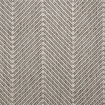 Broadloom carpet swatch herringbone design in black white