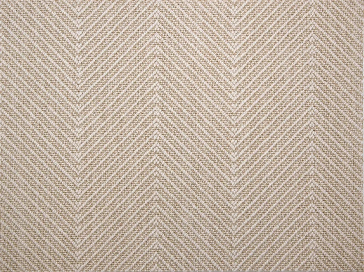 Broadloom carpet swatch herringbone design in neutral