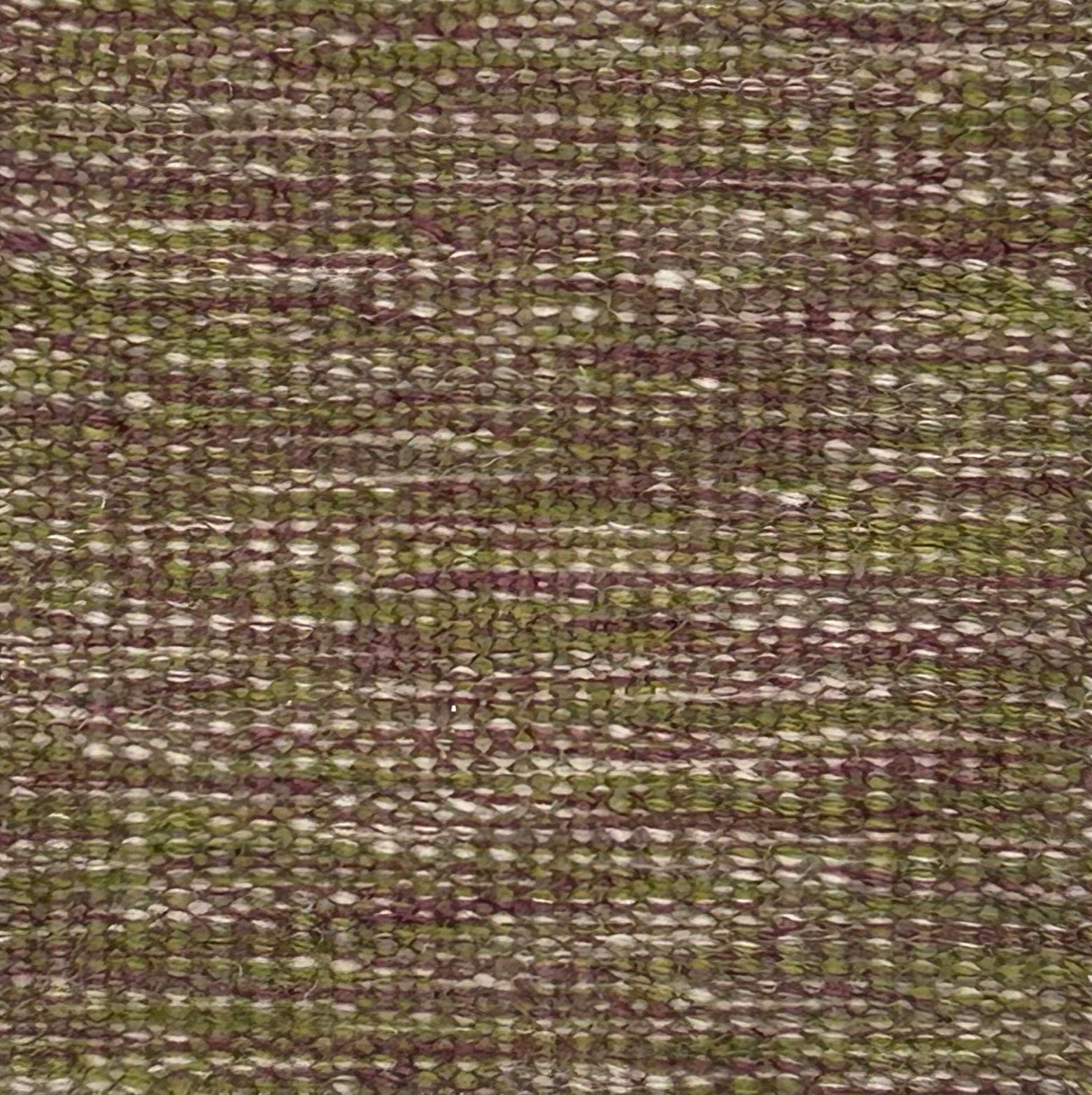Textured flatweave carepet in purple and green
