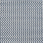 Indoor-Outdoor rug in a small scale zig zag stripe in white and blue.