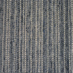 Textured broadloom carpet in slate blue.
