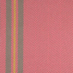 Striped flatweave runner in pink, grey and yellow