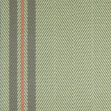 Striped flatweave runner in green grey and red