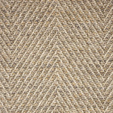 Broadloom carpet swatch herringbone design in yellow brown