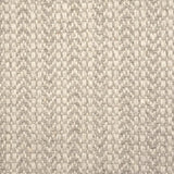 Broadloom carpet swatch in a herringbone pattern in a light grey design