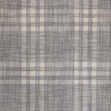 Broadloom carpet swatch in a plaid pattern in a medium grey design