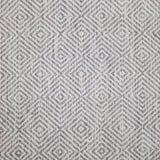 Broadloom carpet swatch in a geometric pattern in a slate grey design