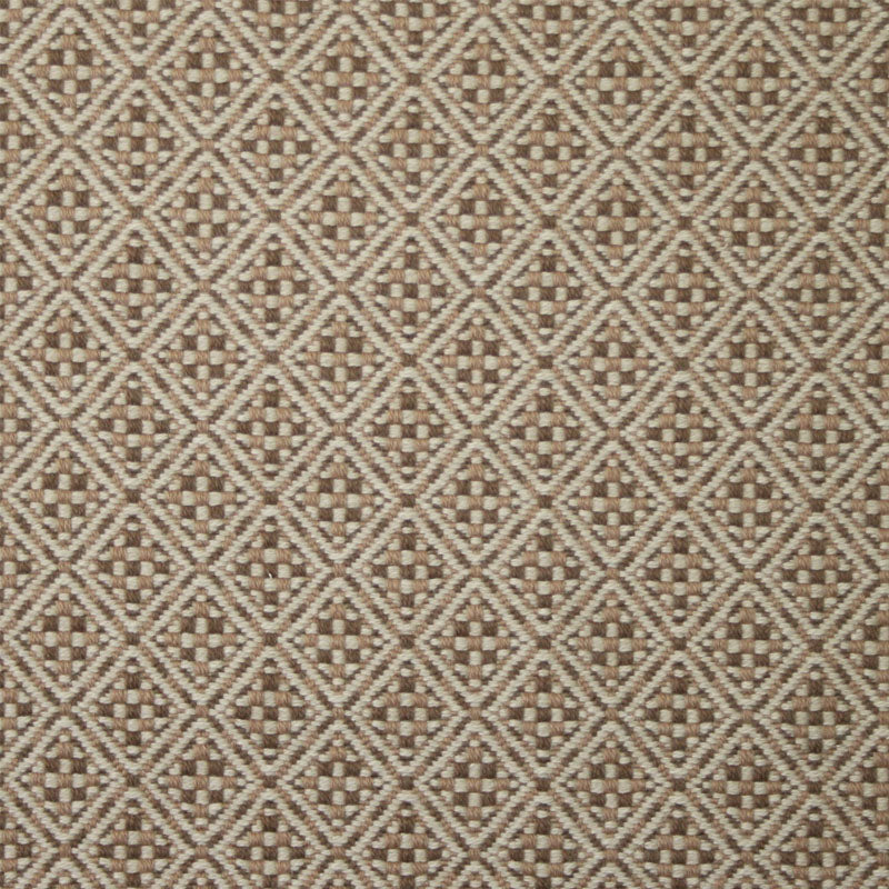 Diamond flatweave runner in grey tan and brown