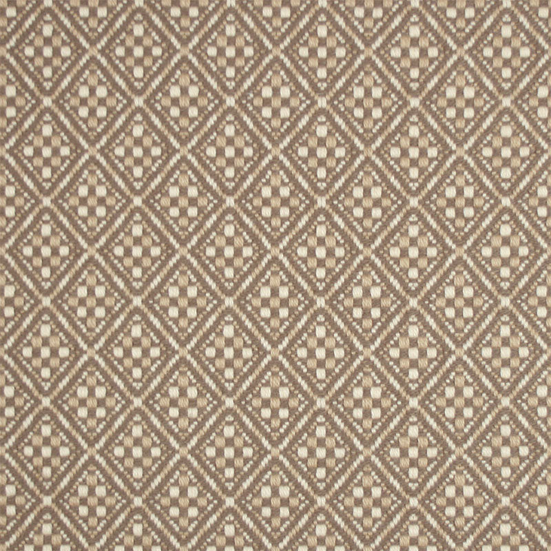 Diamond flatweave runner in tan grey