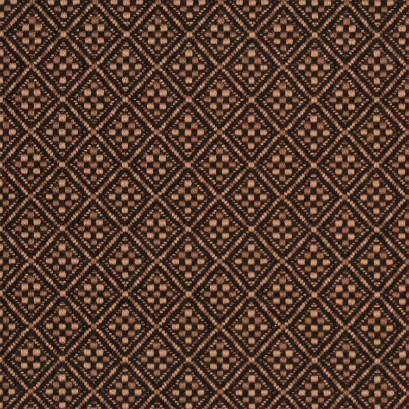 Diamond flatweave runner in brown and tan 