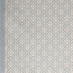 Diamond flatweave runner in light blue