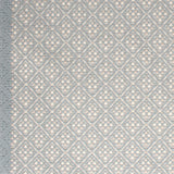 Diamond flatweave runner in light blue