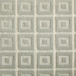 Broadloom carpet swatch in a geometric pattern in a sage design