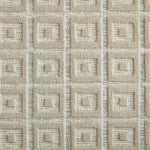 Broadloom carpet swatch in a geometric pattern in a cream design