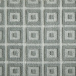 Broadloom carpet swatch in a geometric pattern in a sage design