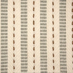 Broadloom carpet swatch in a stripe pattern in a grey cream tan design