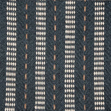 Broadloom carpet swatch in a stripe pattern in a blue design