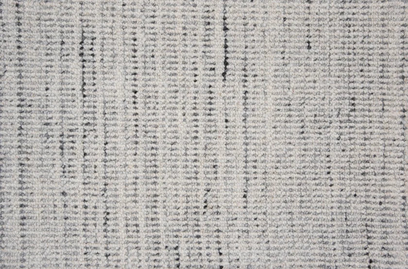 Broadloom carpet swatch in a textural pattern in a grey design