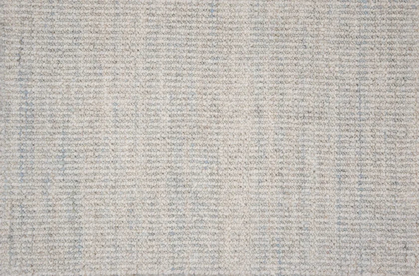 Broadloom carpet swatch in a textural pattern in a cream grey design