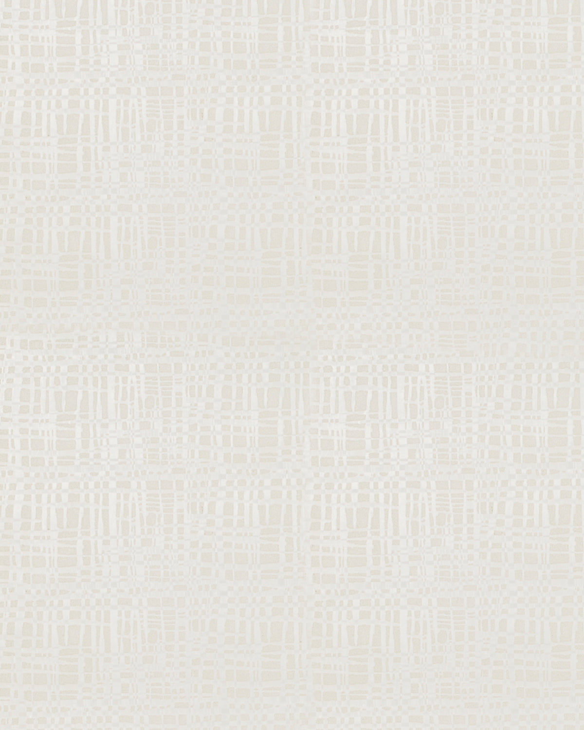 Detail of wallpaper in an irregular woven print in shades of cream.