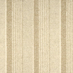 Textured broadloom carpet in beige with stripes in taupe.