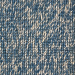 Textured blue and white abaca rug