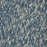 Textured blue and white abaca rug