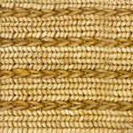 Woven rug swatch in natural fibers in a woven stripe pattern in natural tan.