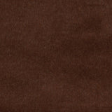 Detail of velvet fabric yardage in dark brown.