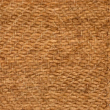 Handwoven rug sample in brown abaca.