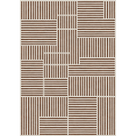 Rug with geometric pattern on a white background