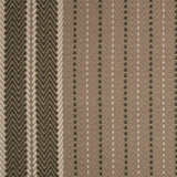 Striped flatweave runner in tan and brown