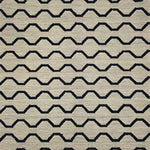 Pattern of black zigzag lines on a beige background