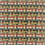 Multicolored woven pattern carpet swatch