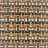 Multicolored woven pattern carpet swatch