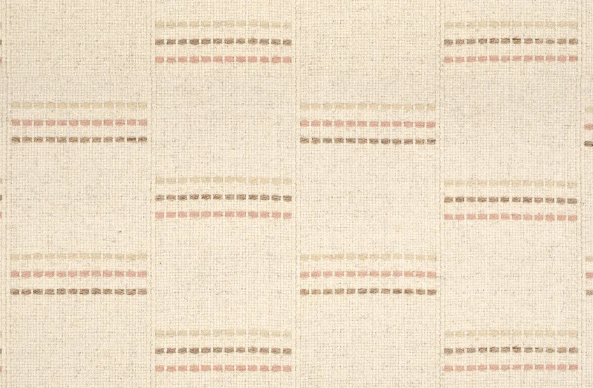 Broadloom carpet swatch stripe design in pink brown