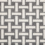 Broadloom carpet swatch geometric design in black white