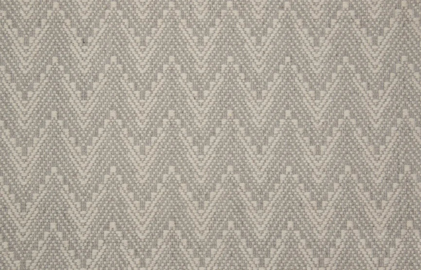 Broadloom carpet swatch herringbone design in grey