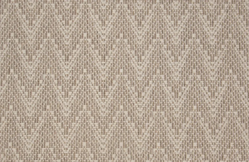 Broadloom carpet swatch herringbone design in grey tan