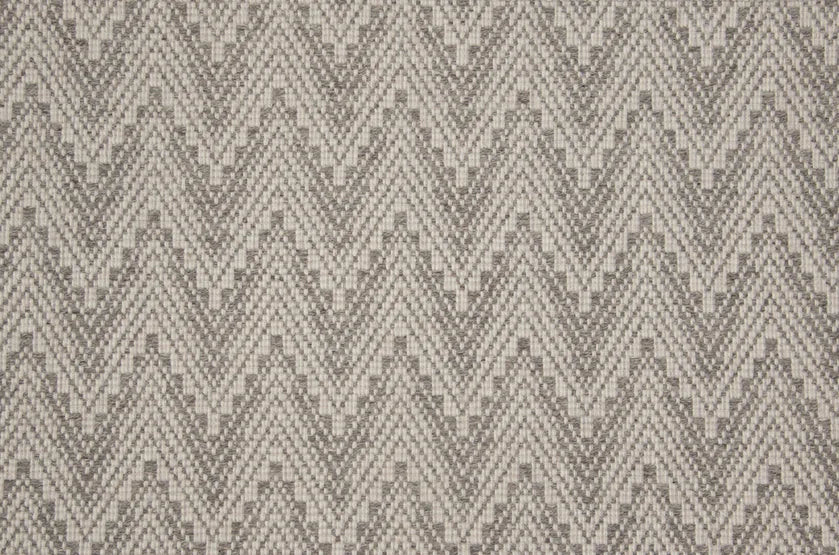 Broadloom carpet swatch herringbone design in dark grey