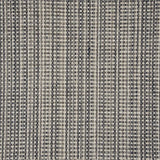 Broadloom carpet swatch in a striped pattern in a black grey design