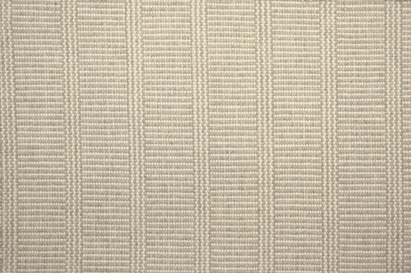 Broadloom carpet swatch in a striped pattern in a yellow grey design