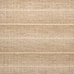 Broadloom carpet swatch in a striped pattern in a tan design