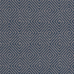 Diamond geometric flatweave runner in blue